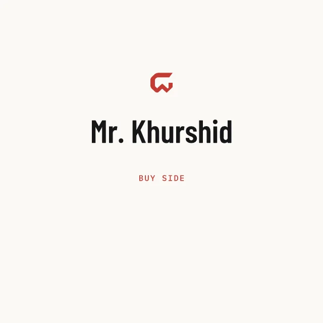 Buy side: Mr. Khurshid