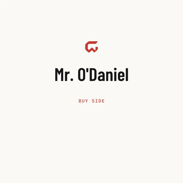 Buy side: Mr. O'Daniel