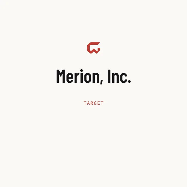 Target: Merion, Inc.