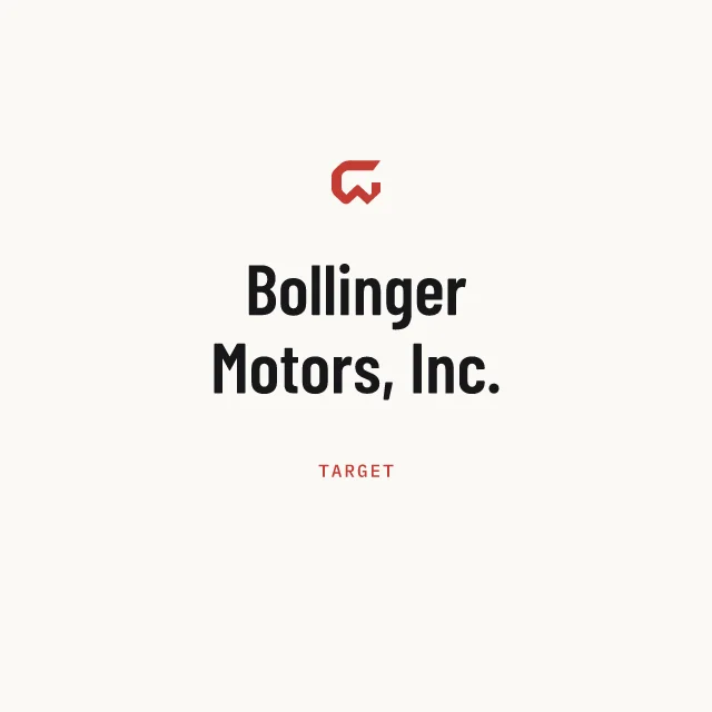 Target: Bollinger Motors, Inc.