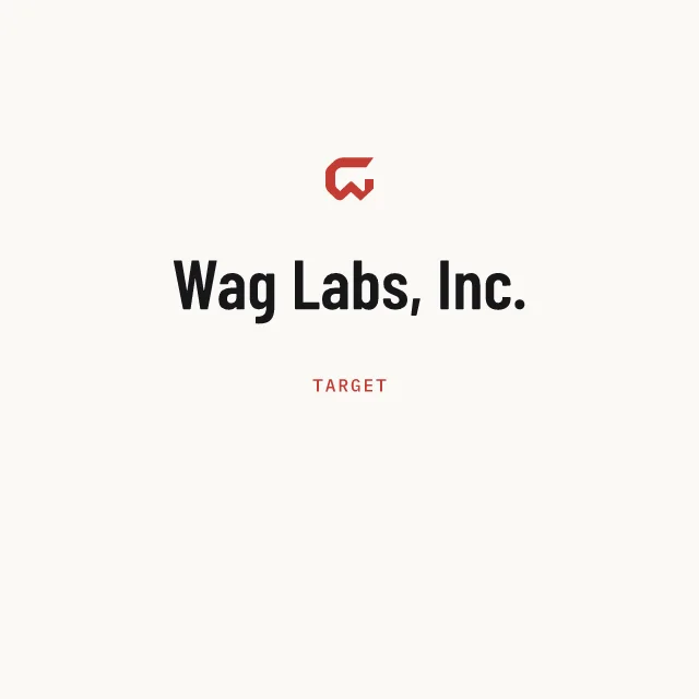 Target: Wag Labs, Inc.