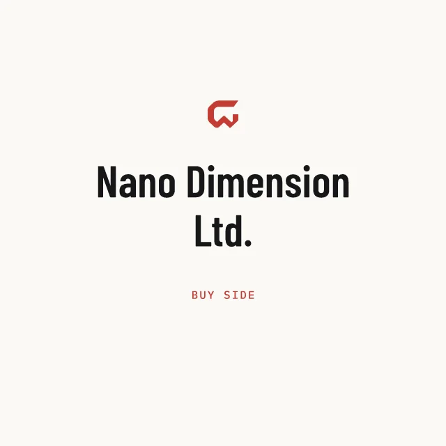 Buy side: Nano Dimension Ltd.