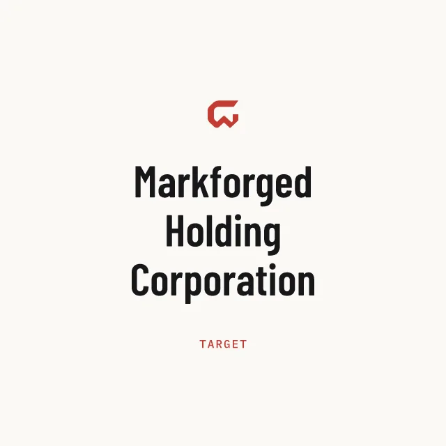 Target: Markforged Holding Corporation