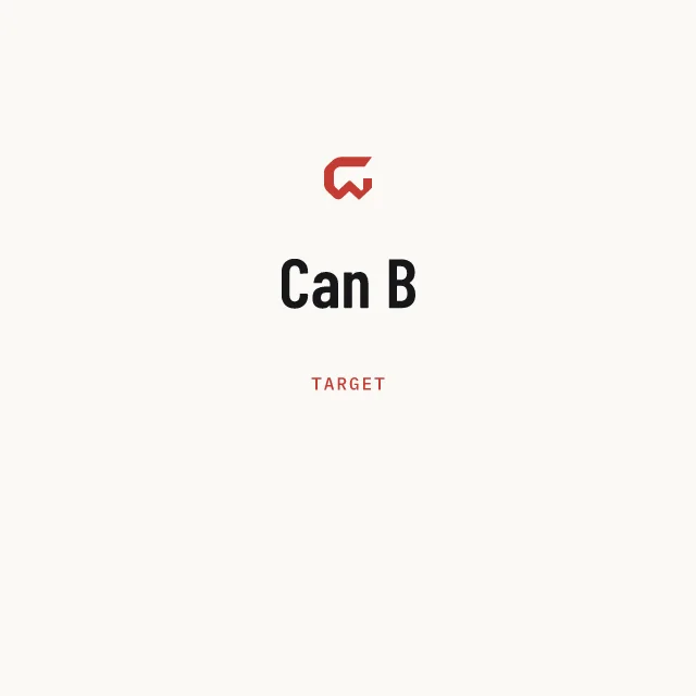 Target: Can B
