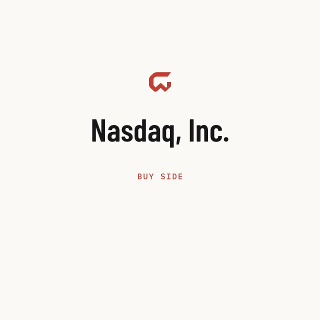 Buy side: Nasdaq, Inc.