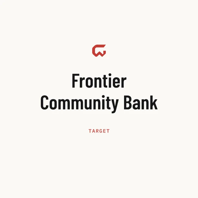 Target: Frontier Community Bank