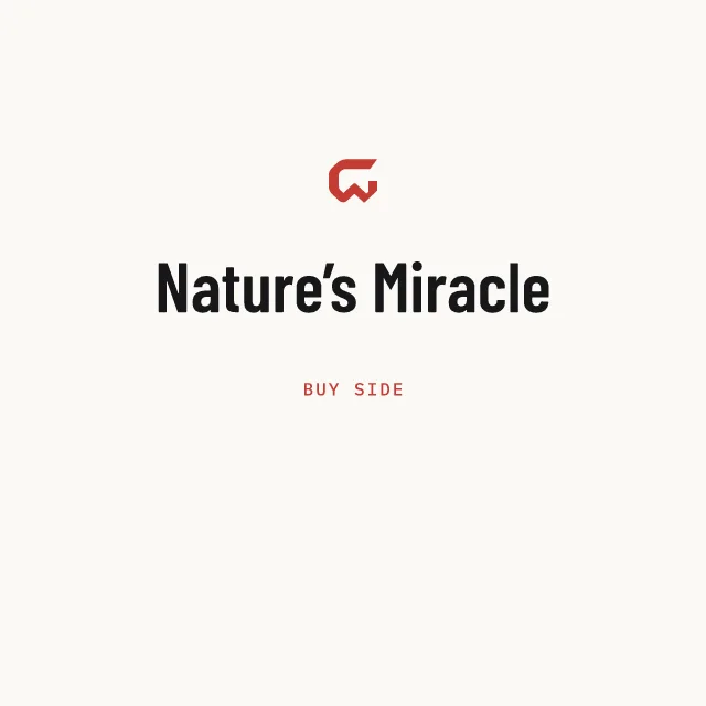 Buy side: Nature’s Miracle