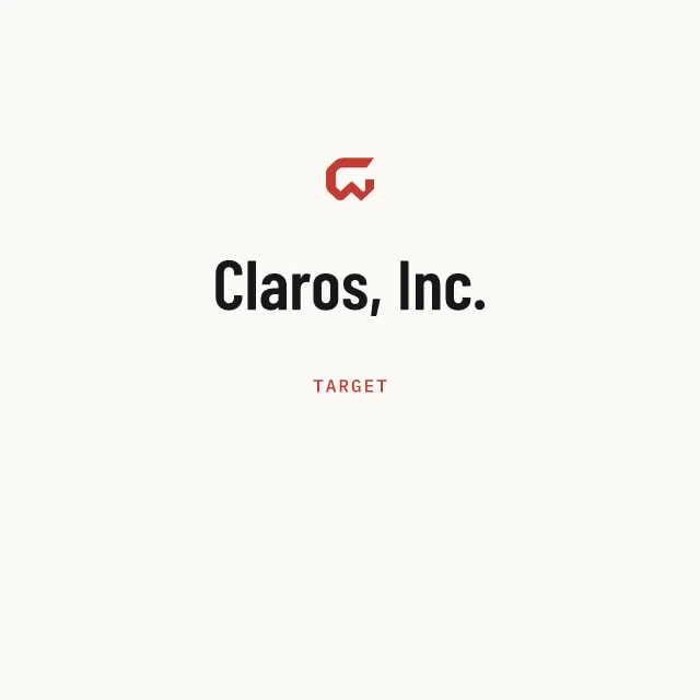 Target: Claros, Inc.