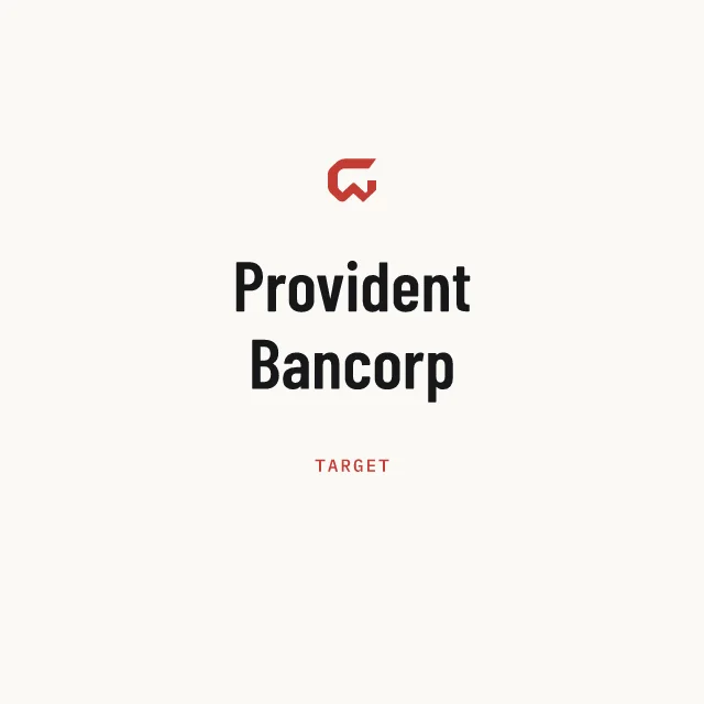 Target: Provident Bancorp