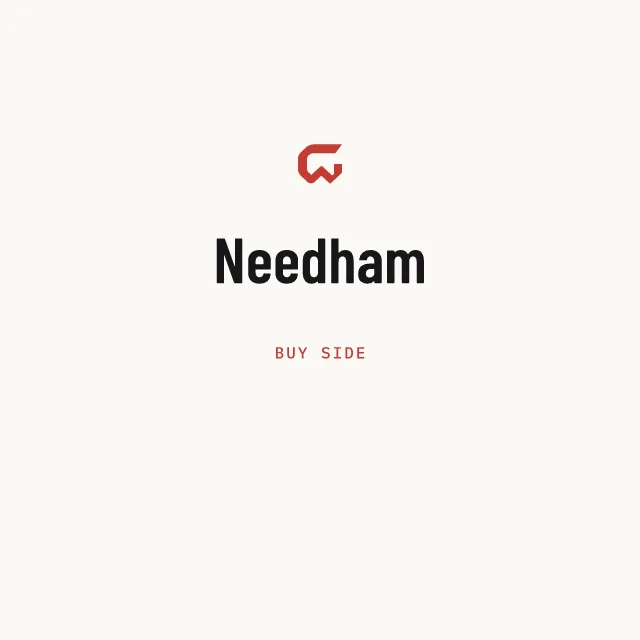 Buy side: Needham