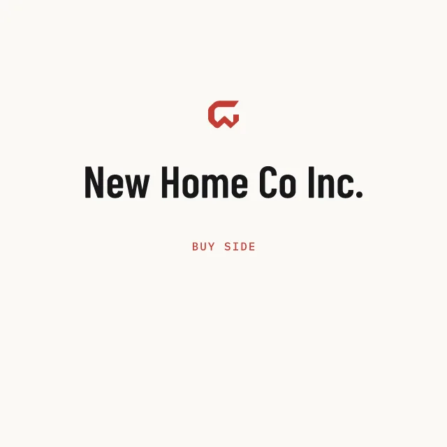 Buy side: New Home Co Inc.