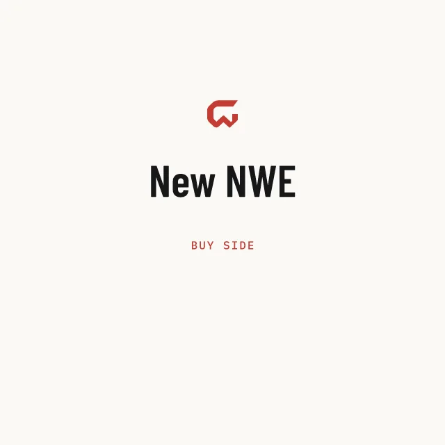 Buy side: New NWE