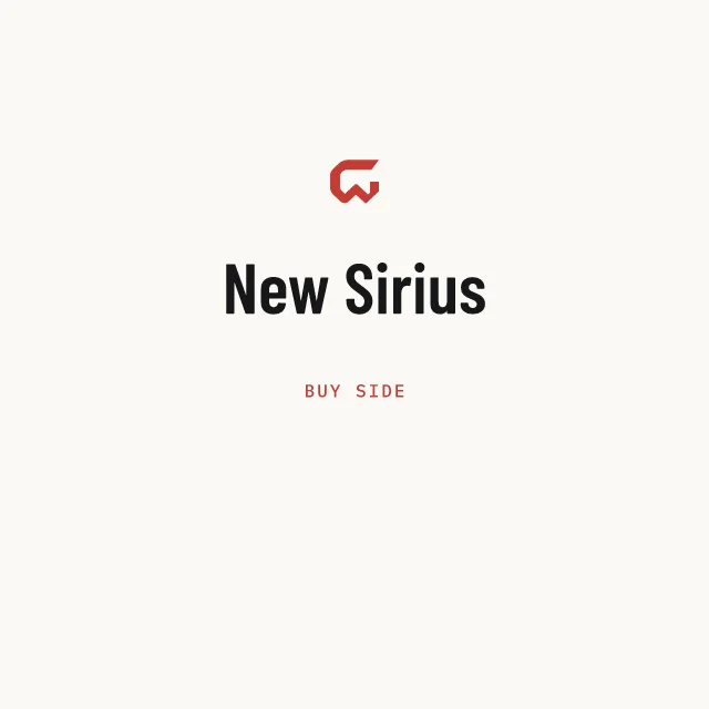 Buy side: New Sirius