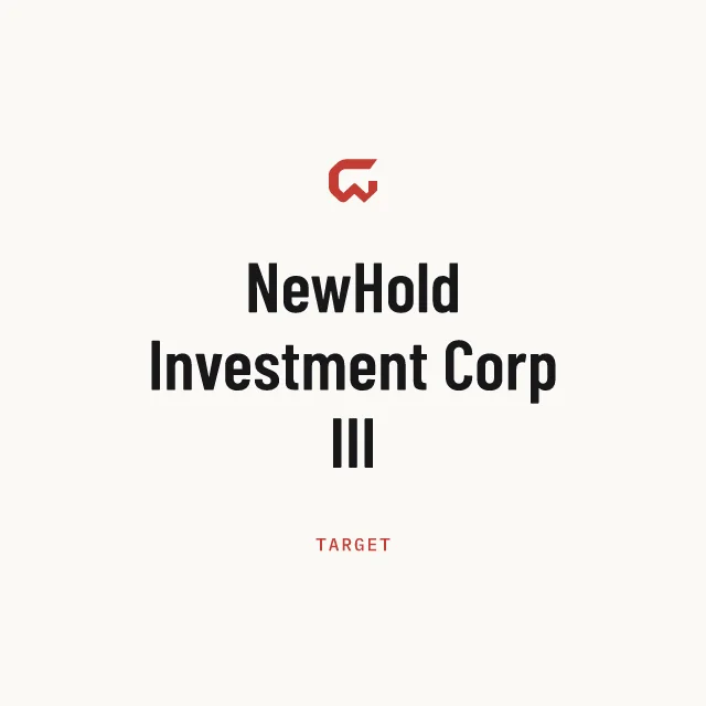 Target: NewHold Investment Corp III
