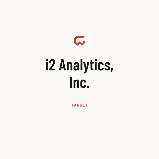 Target: i2 Analytics, Inc.