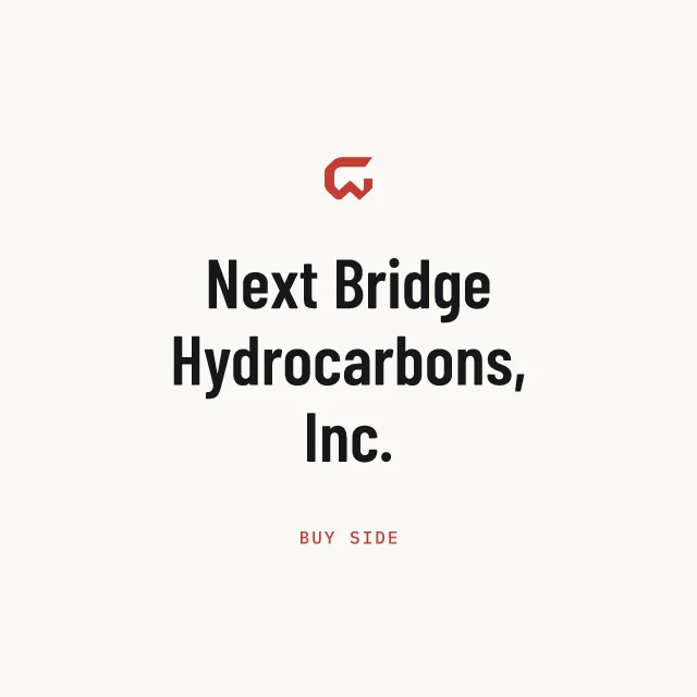 Buy side: Next Bridge Hydrocarbons, Inc.