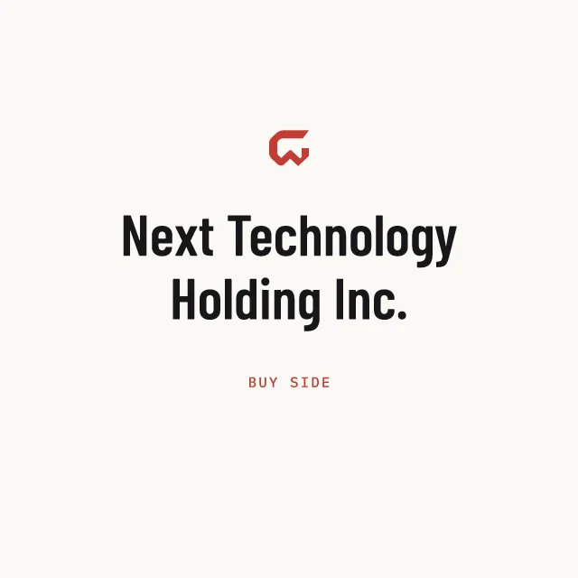 Buy side: Next Technology Holding Inc.