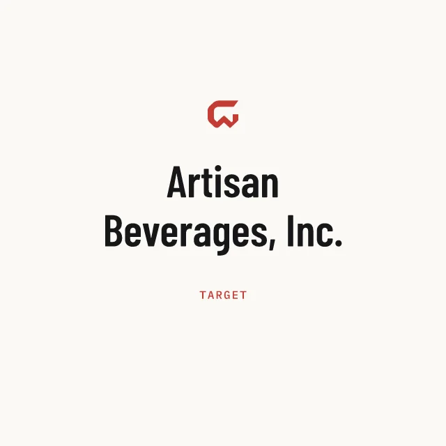 Target: Artisan Beverages, Inc.