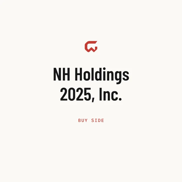 Buy side: NH Holdings 2025, Inc.
