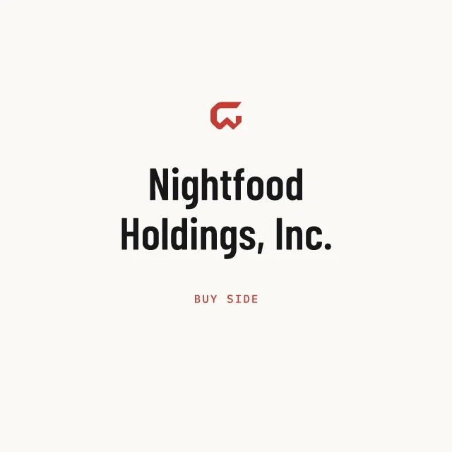 Buy side: Nightfood Holdings, Inc.