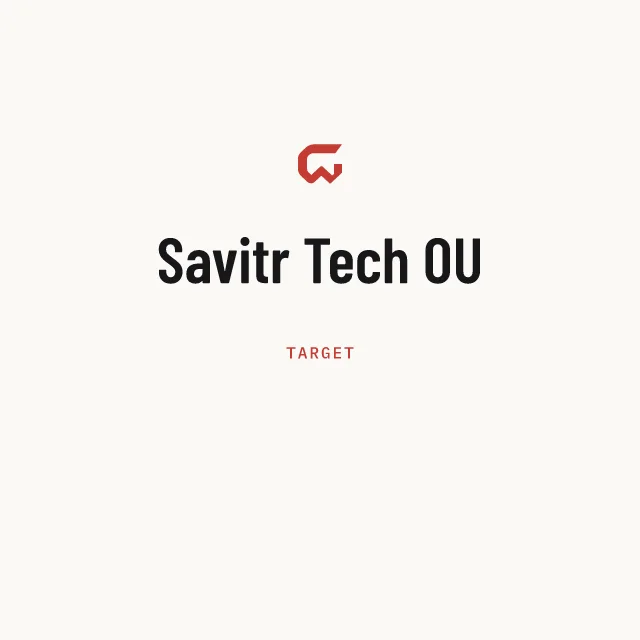Target: Savitr Tech OU