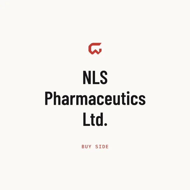 Buy side: NLS Pharmaceutics Ltd.