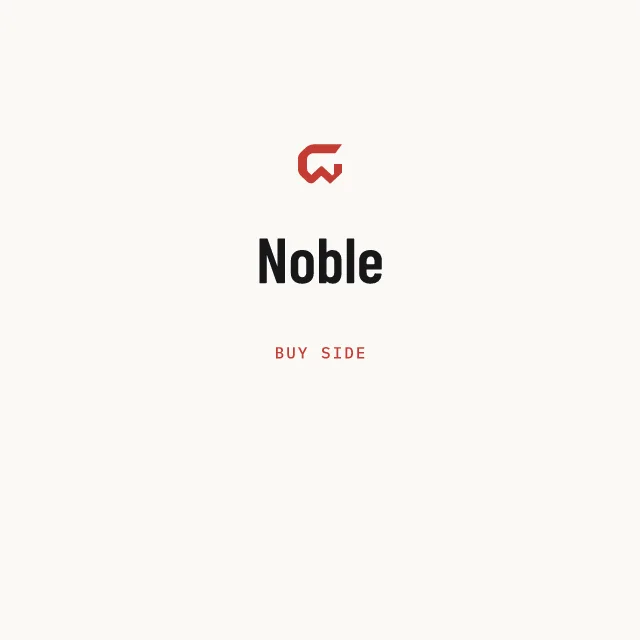 Buy side: Noble
