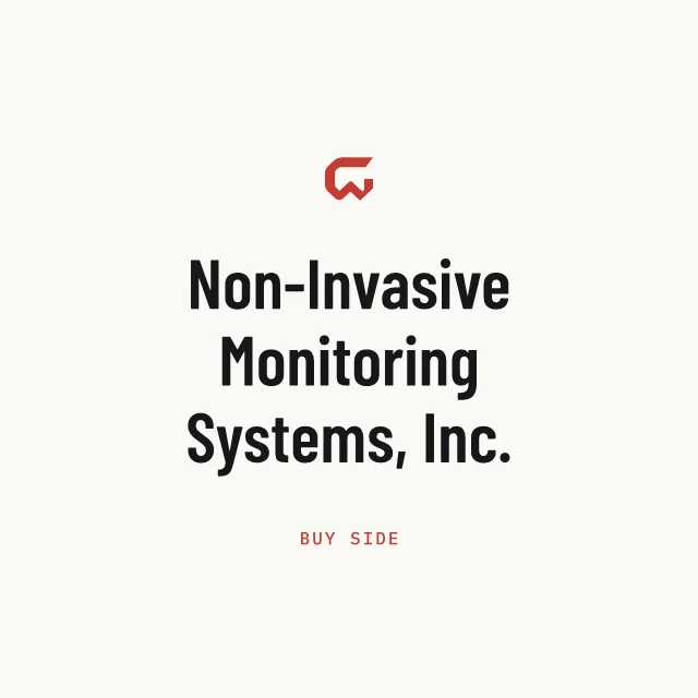 Buy side: Non-Invasive Monitoring Systems, Inc.