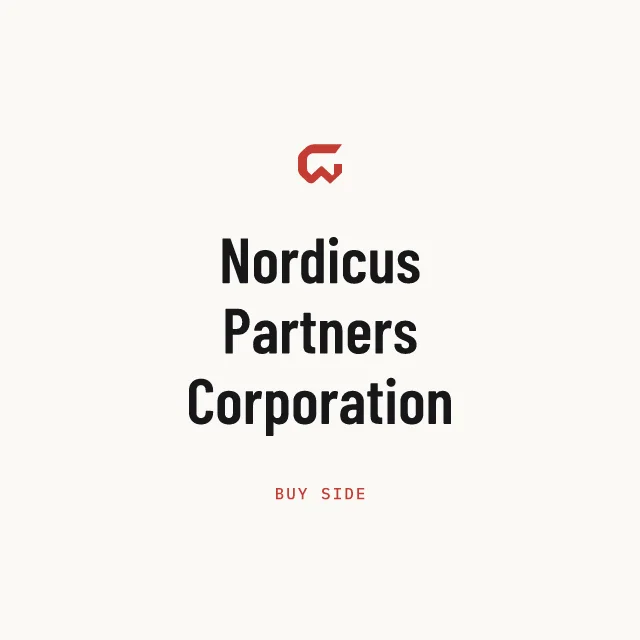Buy side: Nordicus Partners Corporation