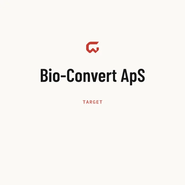 Target: Bio-Convert ApS