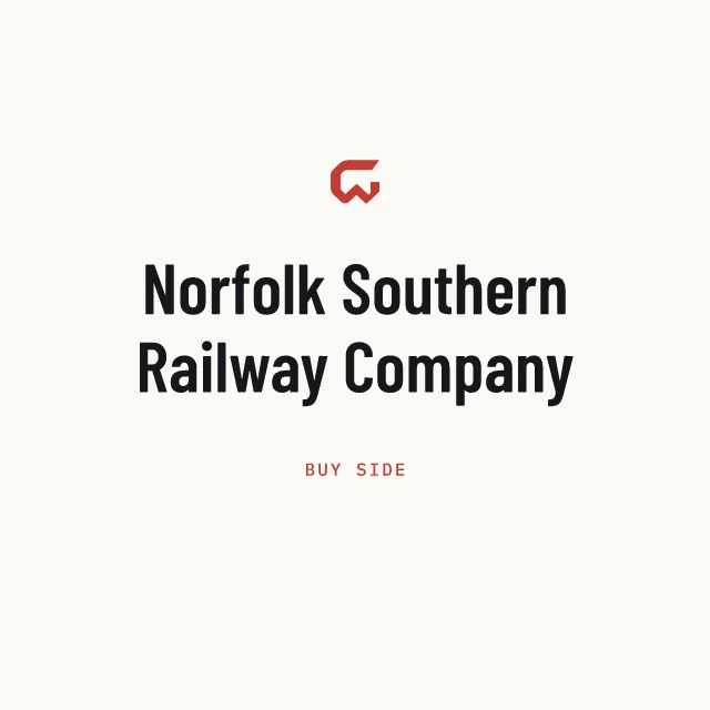 Buy side: Norfolk Southern Railway Company