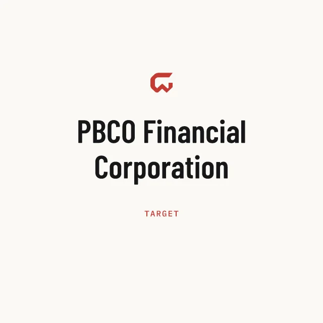 Target: PBCO Financial Corporation