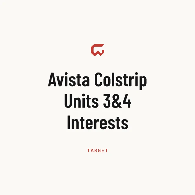Target: Avista Colstrip Units 3&4 Interests