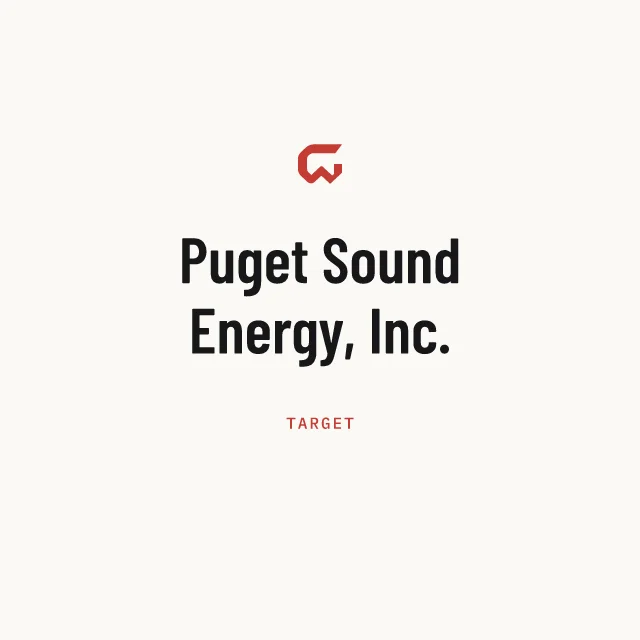 Target: Puget Sound Energy, Inc.