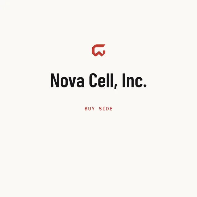 Buy side: Nova Cell, Inc.