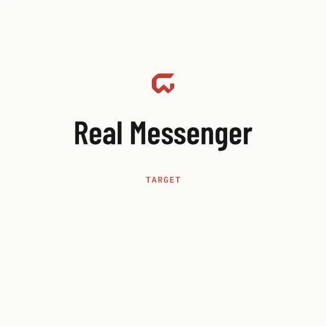 Target: Real Messenger