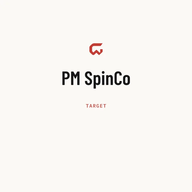 Target: PM SpinCo