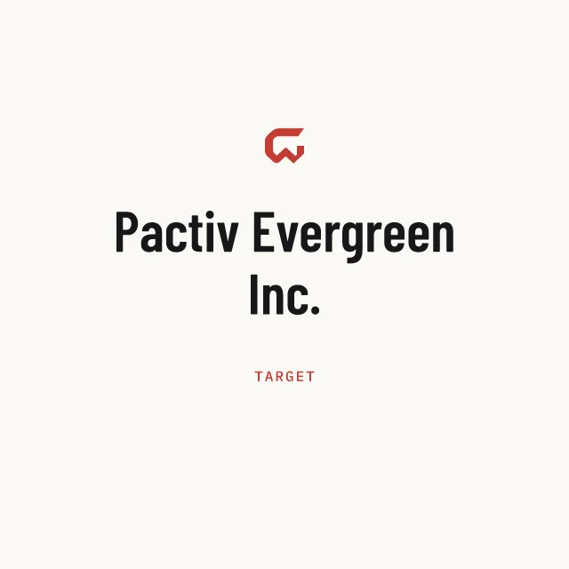 Target: Pactiv Evergreen Inc.