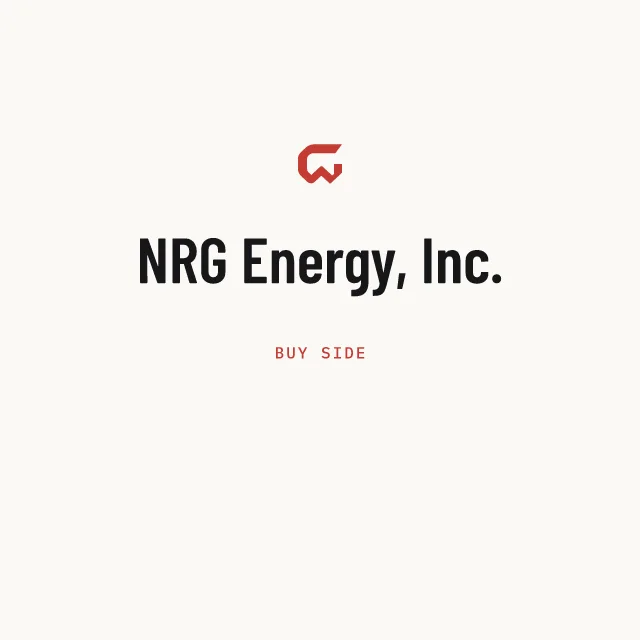Buy side: NRG Energy, Inc.