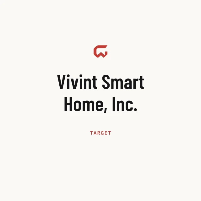 Target: Vivint Smart Home, Inc.
