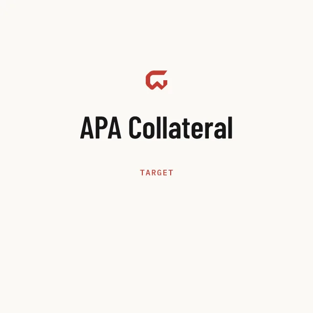 Target: APA Collateral