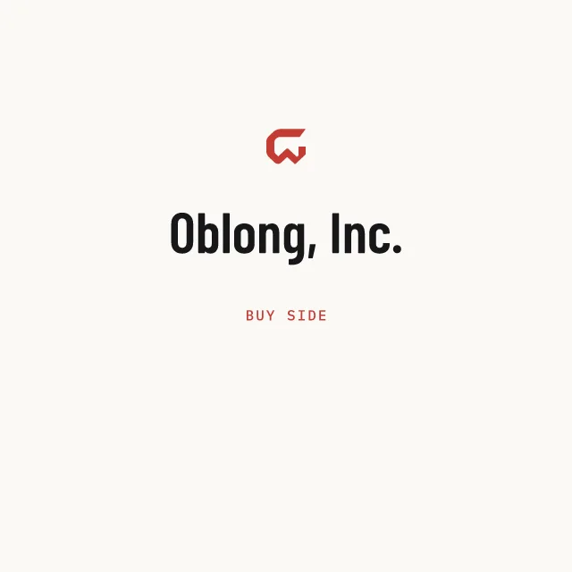 Buy side: Oblong, Inc.