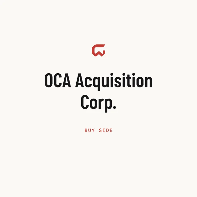 Buy side: OCA Acquisition Corp.