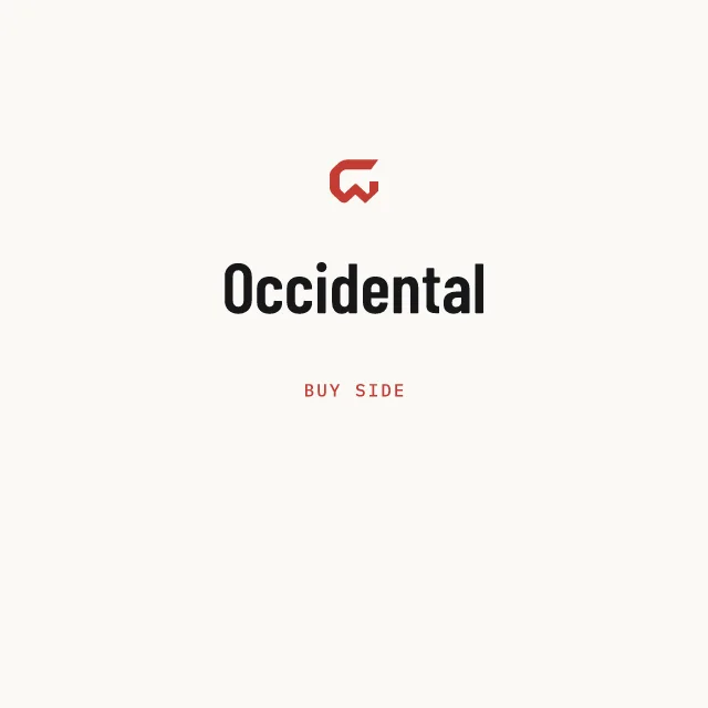 Buy side: Occidental