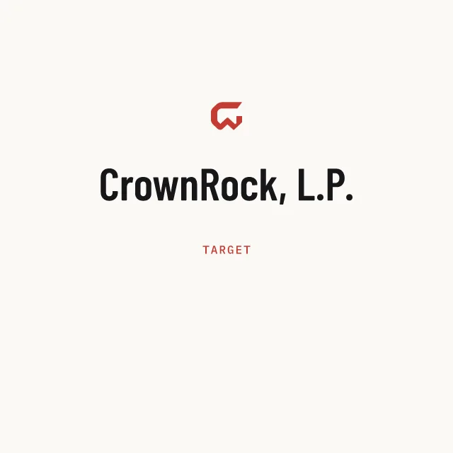 Target: CrownRock, L.P.