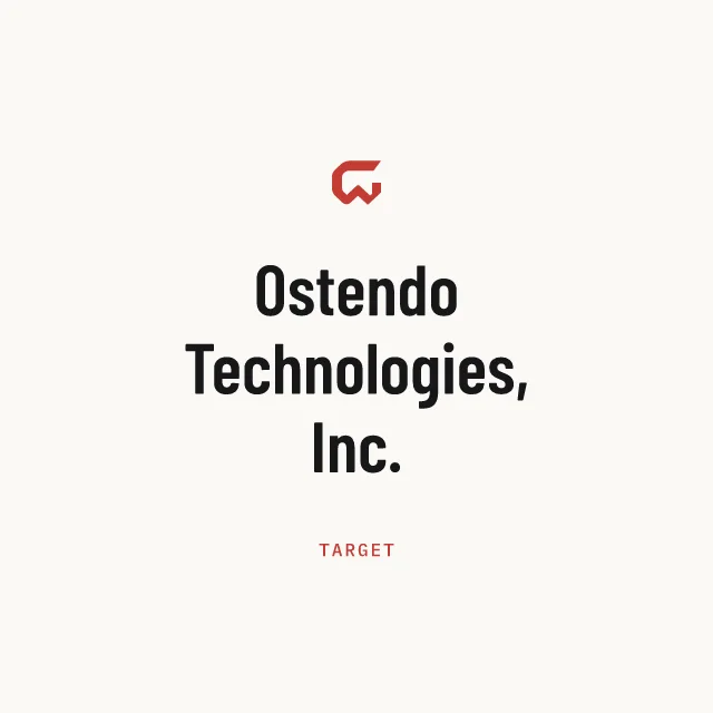 Target: Ostendo Technologies, Inc.