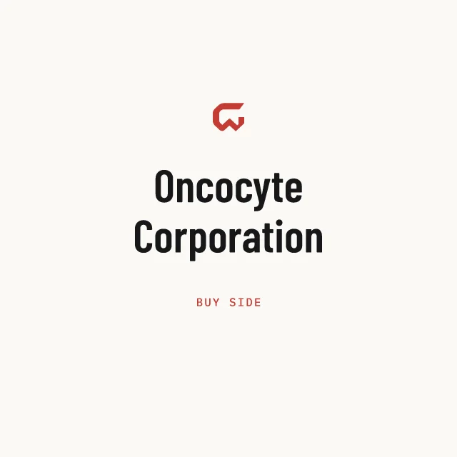 Buy side: Oncocyte Corporation