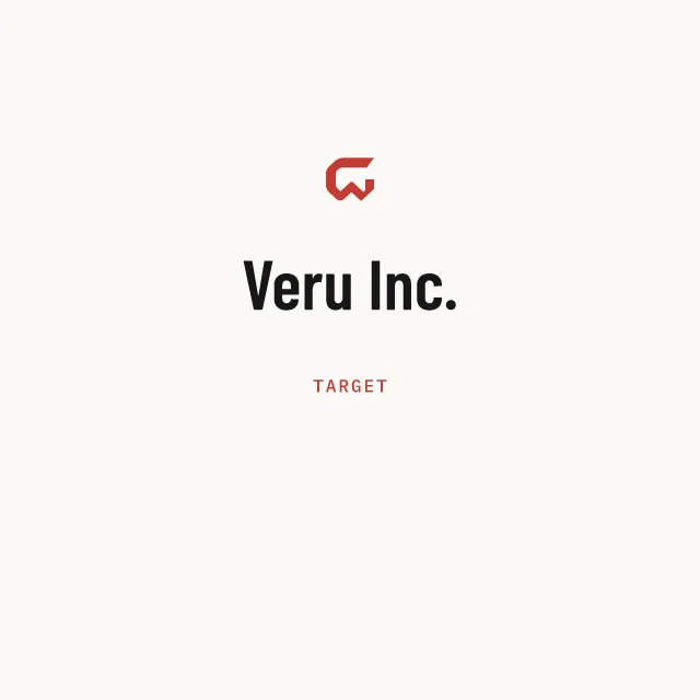 Target: Veru Inc.