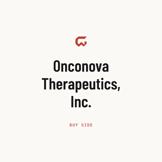 Buy side: Onconova Therapeutics, Inc.