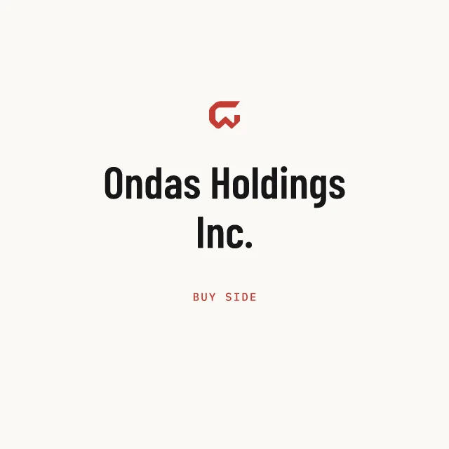 Buy side: Ondas Holdings Inc.